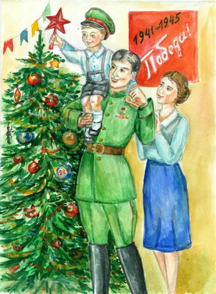 Детские рисунки к рождеству христову
